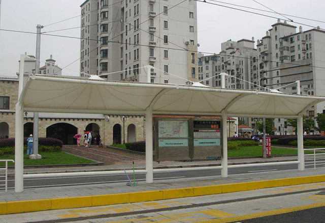 公交站台膜结构工程案例